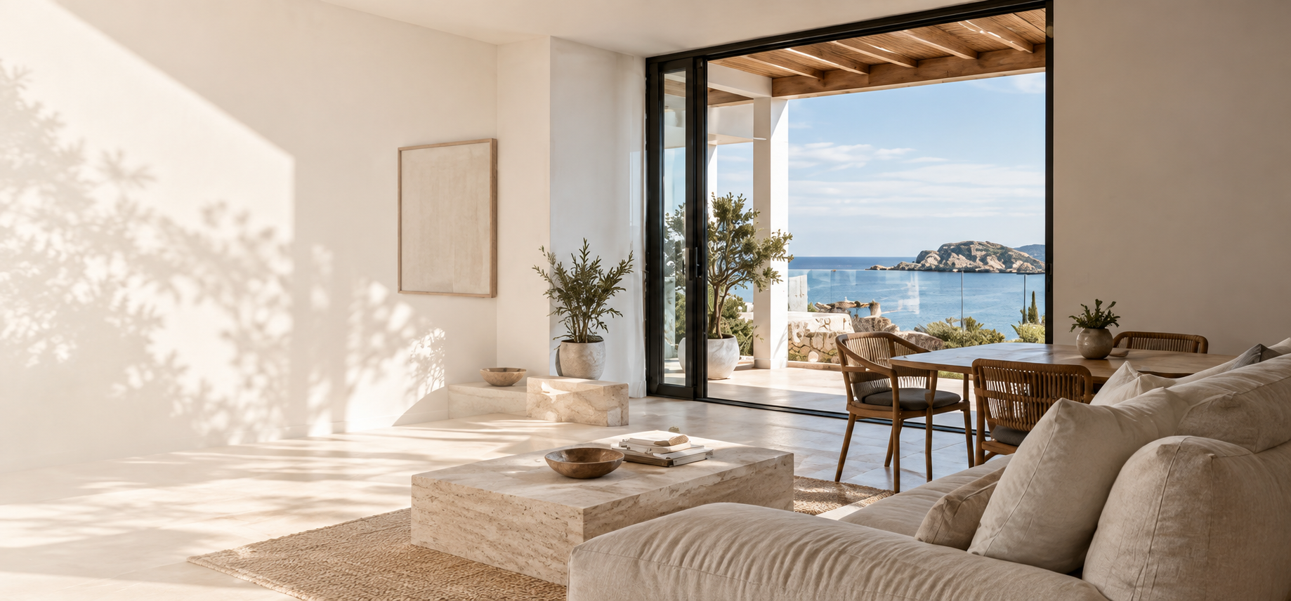 Séjour haut de gamme avec terrasse